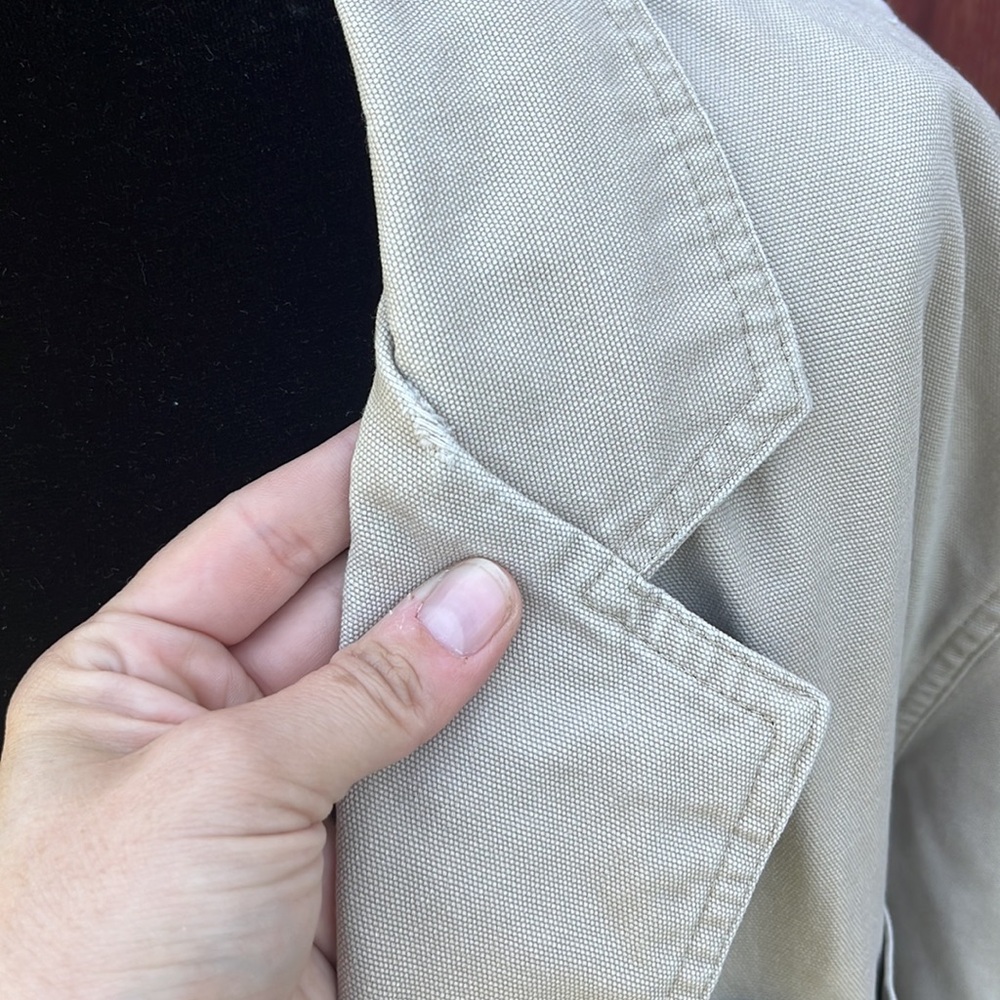 Men’s Duluth trading co outdoor utility jacket.Khaki color.100% cotton.Size 2XL - Picture 6 of 11